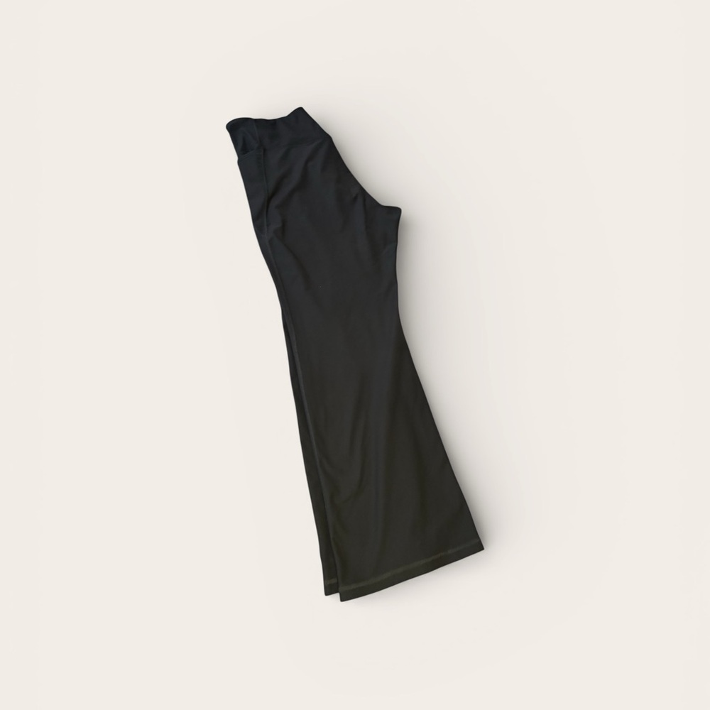 Black/Grey Wide-Leg Pants